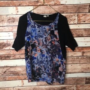 anthropology Small Boho Floral Lightweight Blouse